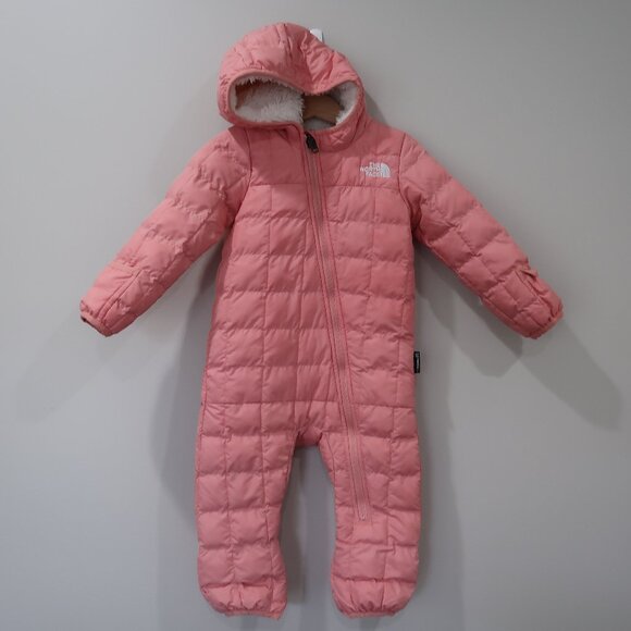 The North Face Baby ThermoBall One Piece Snowsuit Size 12-18 Months Light Pink - Picture 1 of 7